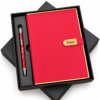 Premium Customized Red Diary & Metal Pen Gift Set with Gift Box | Personalized Name Notebook for Corporate Gifting, Office & Professionals