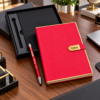 Premium Customized Red Diary & Metal Pen Gift Set with Gift Box | Personalized Name Notebook for Corporate Gifting, Office & Professionals
