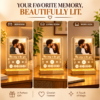 Personalized Spotify Photo LED Lamp with Custom Song Code | Acrylic Music Frame Night Light with Wooden Base